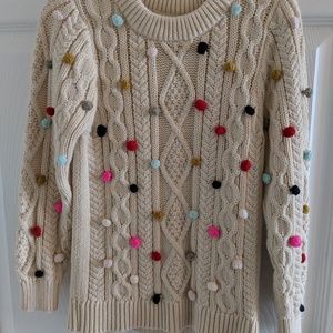 Peek Pom Sweater M (6-7)